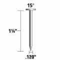 Ongles de bobine de 1-1 / 4 pouces électro galvanisés